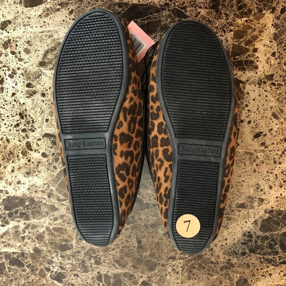 Juicy Couture Leopard Print Slippers 7 - Picture 6 of 6